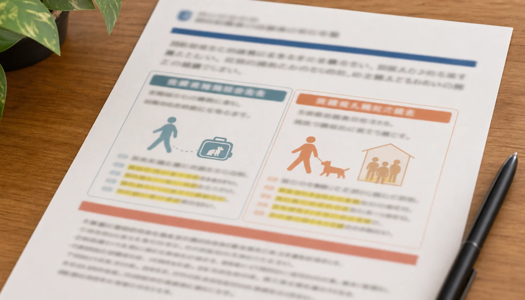 同行避難と同伴避難の違いを示す行政ガイドライン